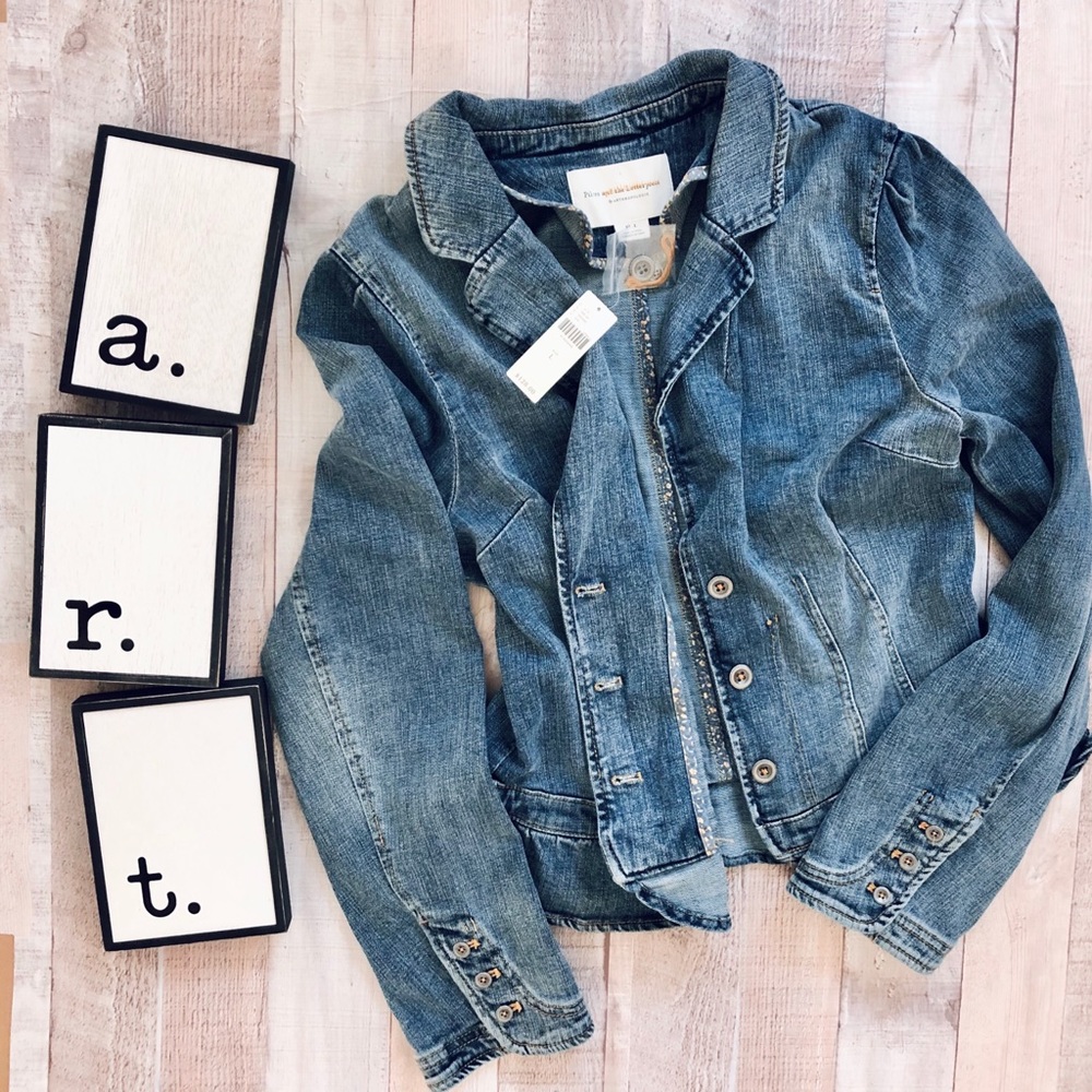Anthropologie , Pilcro Denim Blazer Jean Jacket